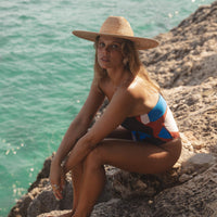 conscious x sienna sustainable swimwear swimsuit midnight circle