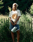 sustainable organic cotton t-shirt x hannah hofinger in sun haze