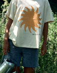 sustainable organic cotton t-shirt x hannah hofinger in sun haze