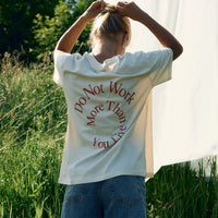 sustainable organic cotton t-shirt x hannah hofinger in live more