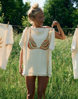 sustainable organic cotton t-shirt x hannah hofinger in bikini club