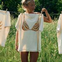 sustainable organic cotton t-shirt x hannah hofinger in bikini club