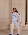 organic cotton trackpants in light grey
