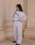 organic cotton trackpants in light grey