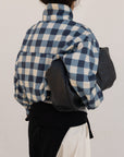 bomber cloud jacket in midnight vichy