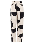 denim trousers print b&w