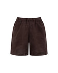amber linen shorts