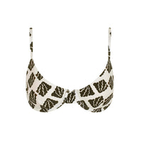 sustainable swimwear eva top algea print