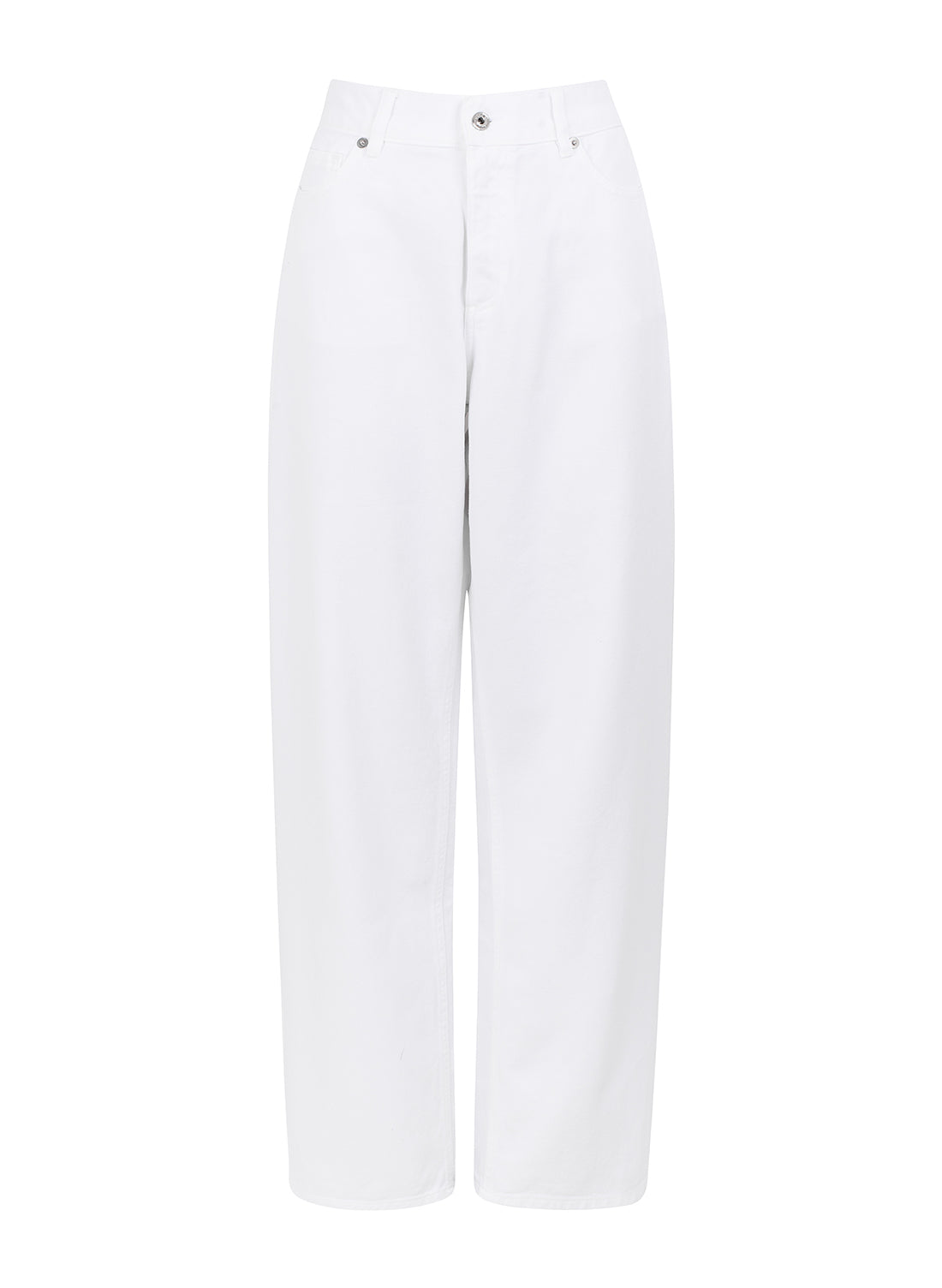 sustainable white washed denim jeans