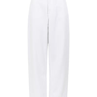 sustainable white washed denim jeans