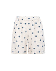 linen shorts shell dots