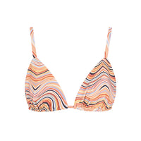 sustainable swimwear top triangle x hannah hofinger in retro lines