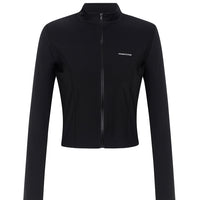 recycled ACTIVE zip jacket in black