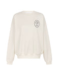 organic cotton sweatshirt in off-white