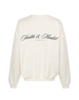 organic cotton sweatshirt in off-white