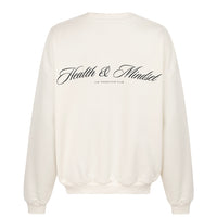 organic cotton sweatshirt in off-white