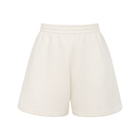 organic cotton tracksuit shorts in white