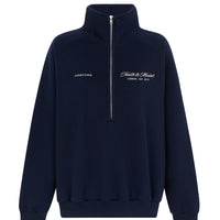 organic cotton sweatshirt in navy