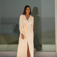 eli linen dress bare earth