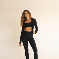 recycled ACTIVE top in black