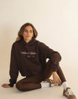 organic cotton sweatshirt in brown