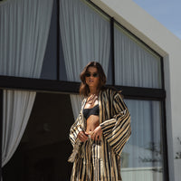 linen kimono earth lines