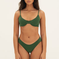 sustainable swimwear top eva palma green