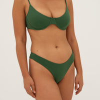 sustainable swimwear top eva palma green