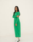 maxi dress in green
