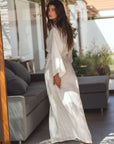 kimono linen dress shell
