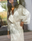 kimono linen dress shell