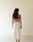 aina linen skirt shell