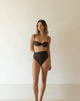 sustainable swimwear top paloma terra noir