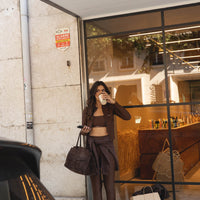 recycled ACTIVE top in brown