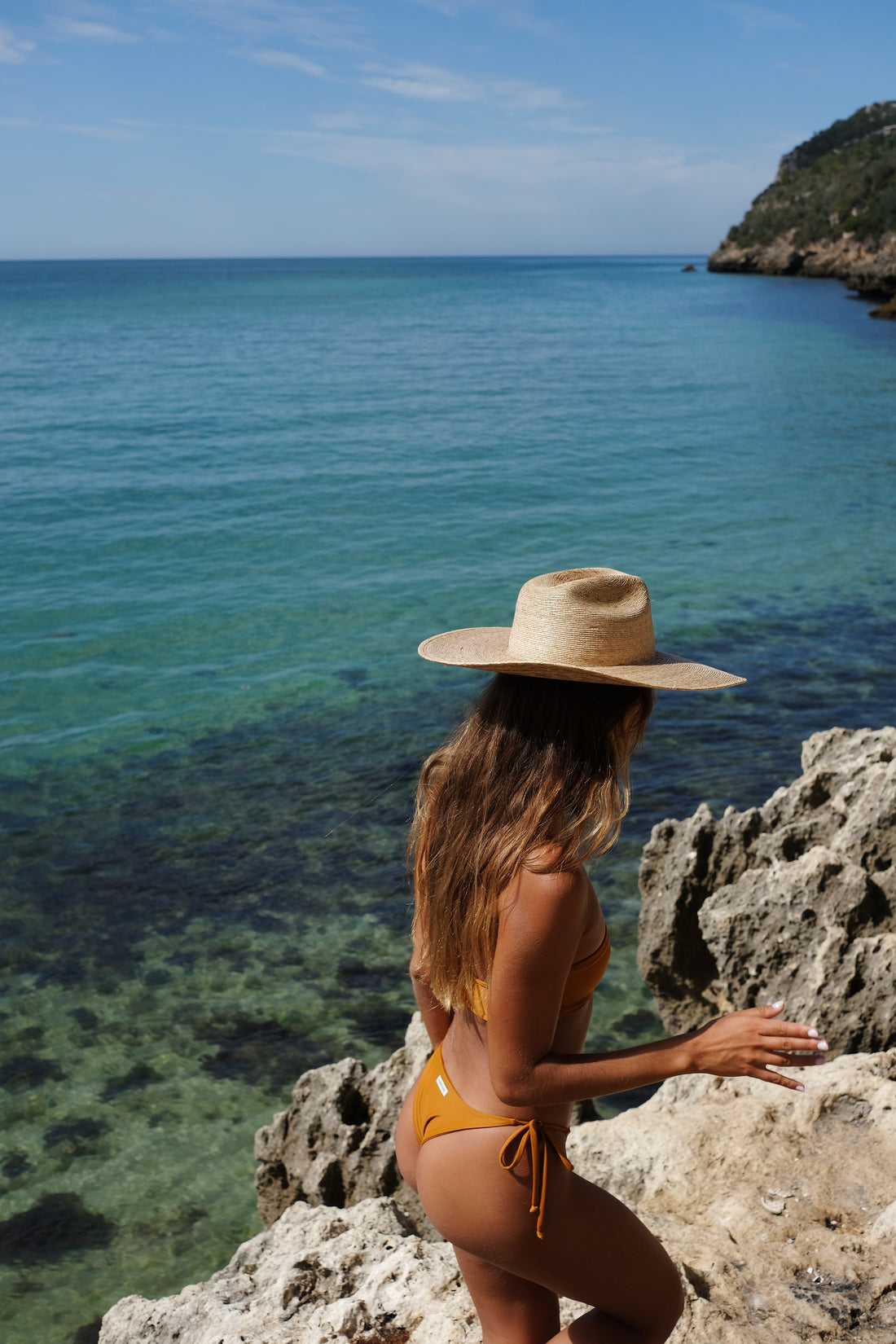 sustainable swimwear bottoms nala rust limited ed.