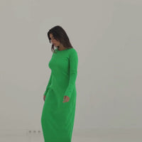 maxi dress in green