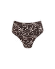 sustainable swimwear bottoms saint brown flowers