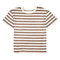 organic cotton t-shirt in timeless brown