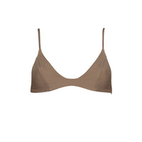 sustainable swimwear top kaya timeless brown