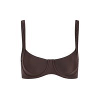 sustainable swimwear top chloe chocolate