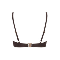 sustainable swimwear top chloe chocolate