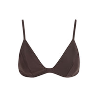 sustainable swimwear top kaya chocolate