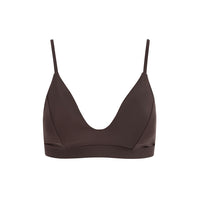 sustainable swimwear top ollie chocolate