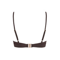 sustainable swimwear top ollie chocolate