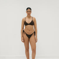 sustainable swimwear top kaya chocolate