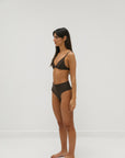 sustainable swimwear top kaya chocolate