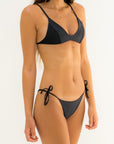 sustainable swimwear top kaya full black