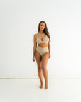 sustainable swimwear top ollie sand