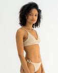 sustainable swimwear top ollie sand