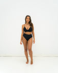 sustainable swimwear top ollie full black